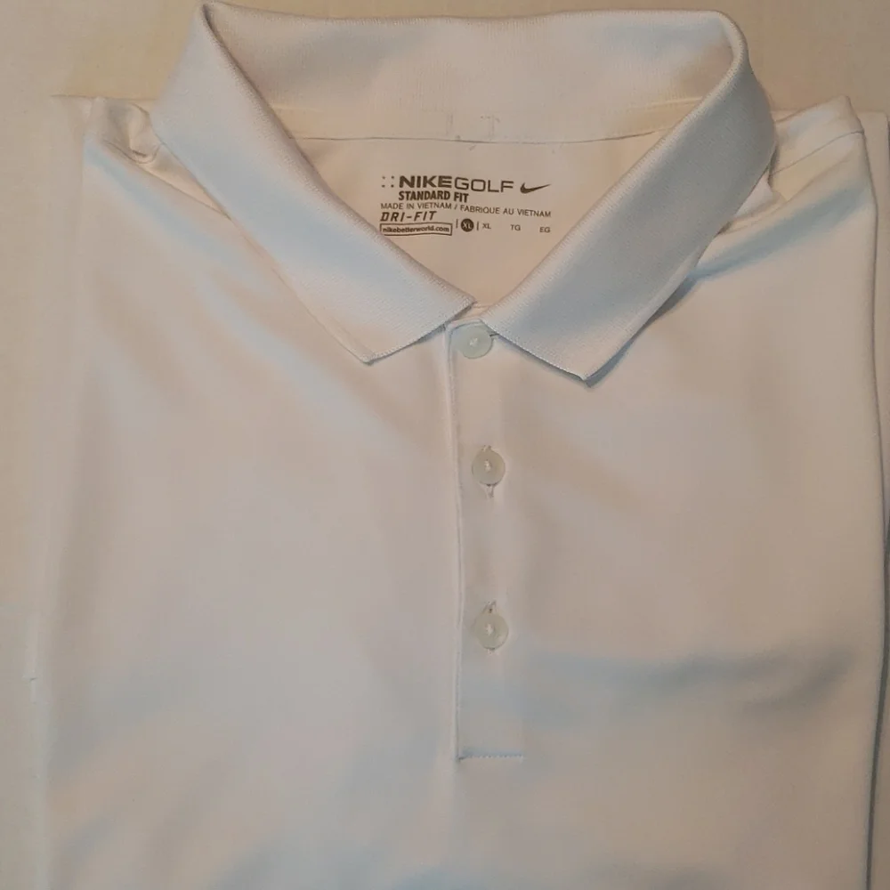 Nike | Men's White Activewear Tiburon Golf Club Omaha NE Polo XL